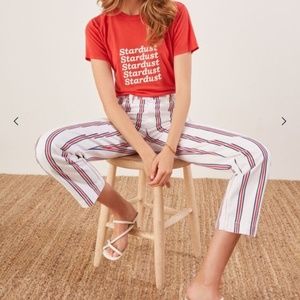 NWT Reformation Roper Jean in Grenada Stripe